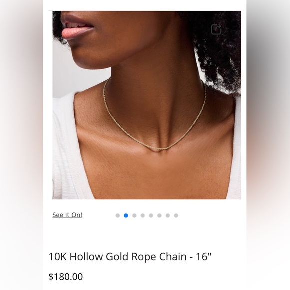 10K Gold Rope Chain - Picture 3 of 3